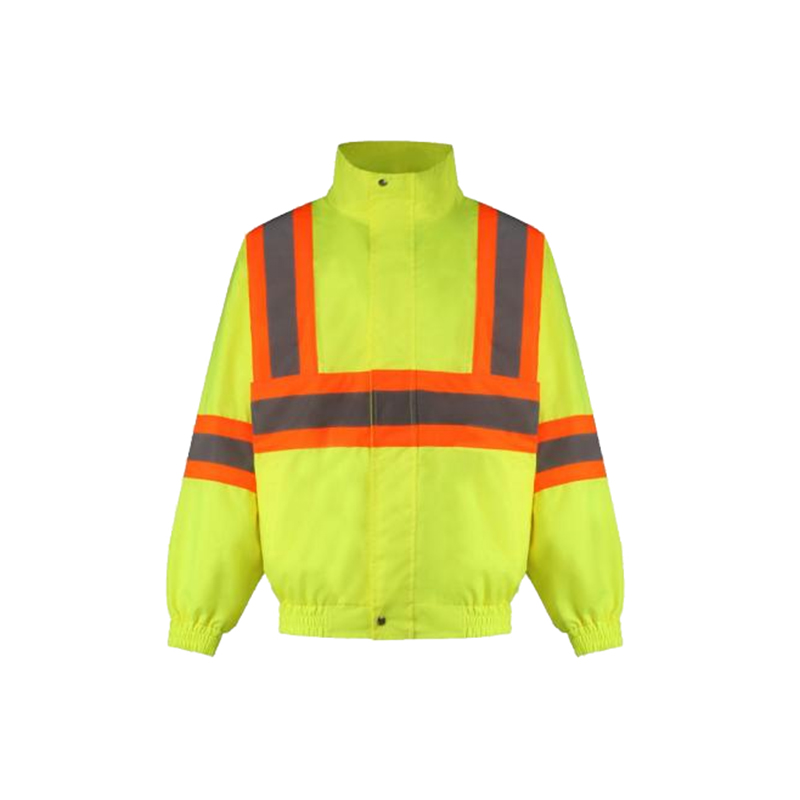 P12 Verstellbare elastische Sicherheitsschutzjacke mit fluoreszierender PU-Beschichtung